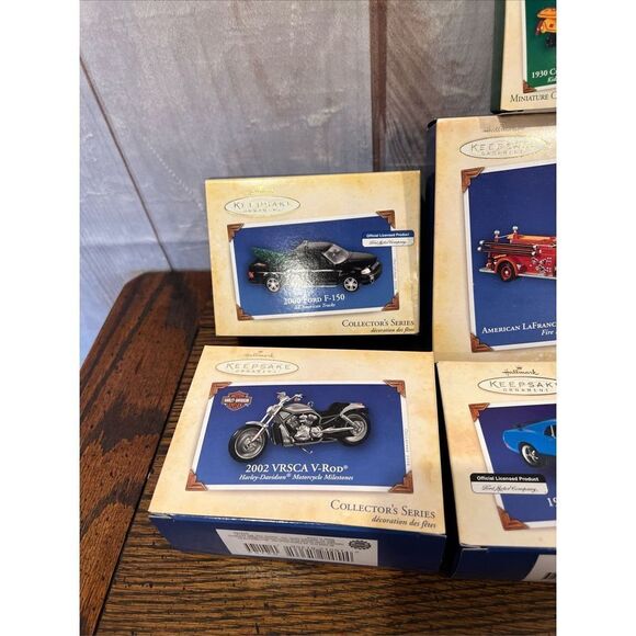 Lot of 8 Harley Davidson and Mustang & Truck Hallmark Ornaments - Picture 4 of 7